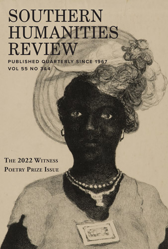 Southern Humanities Review Volume 55 Nos. 3 & 4 cover