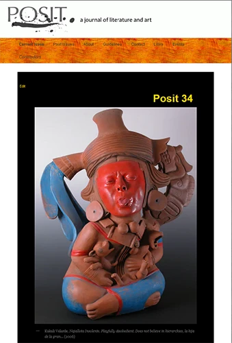 cover of literary magazine Posit Issue 34