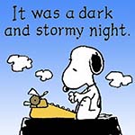 snoopy typing