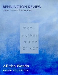 Bennington Review Issue 14 cover image