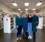 Photograph of the staff inside indie bookstore The Open Book located in Warrenton, Virginia