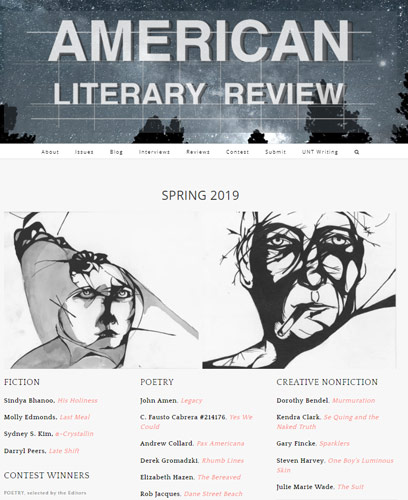 american literary review spring 2019
