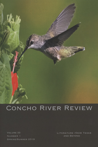 concho river review v33 n1 spring summer 2019