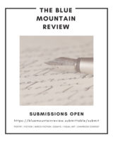 The Blue Mountain Review flier