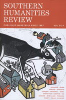 Southern Humanities Review - Winter 2019