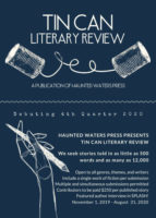 Tin Can Literary Review flier