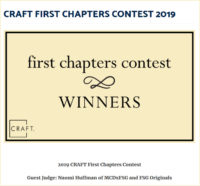 CRAFT 2019 First Chapters Winners