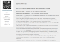 Cloudbank Issue 14 Contest screenshot