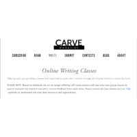 Carve Online Writing Classes