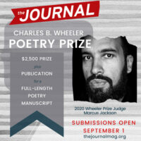 The Journal 2020 Charles B. Wheeler Poetry Prize banner