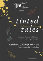 tinted tales reading event poster