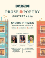 Carve Prose & Poetry Contest 2020 Extended Deadline