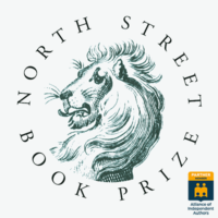 sketched lion head surrounded by text reading North Street Book Prize