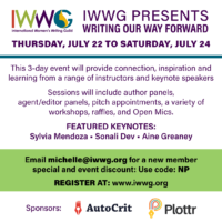 IWWG Summer 2021 Virtual Conference flier