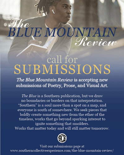 Blue Mountain Review 2021 call for submissions flier screenshot