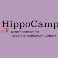 HippoCamp logo on light purple background