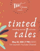 Screenshot of Tint Journal's flier for their Spring 2021 Virtual Tinted Tales Reading