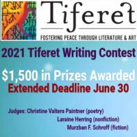 Tiferet 2021 Writing Contest extended banner ad