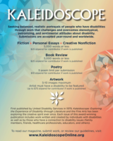 Screenshot of Kaleidscope's flier for the July 2021 NewPages eLitPak