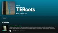 Screenshot of TERcets podcast website