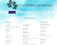 Screenshot of Two Hawks Quarterly's Spring 2021 Issue