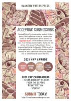 Screenshot of Haunted Waters Press 2021 Submissions Call flier