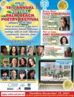 Screenshot of Palm Beach Poetry Festival 2022 flier