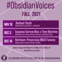 Obsidian Voices Fall 2021 Lineup