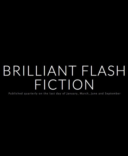 brilliant flash fiction literary magazine logo
