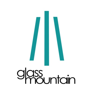 Literary magazine Glass Mountain logo with black text