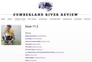 Cumberland River Review online literary journal cover image