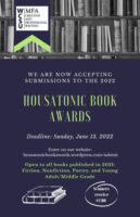 Screenshot of the 2022 Housatonic Book Awards flyer