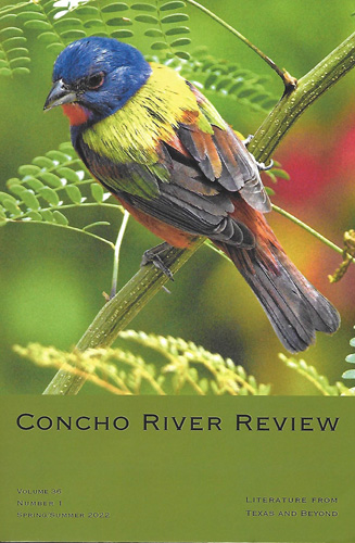 Concho River Review literary magazine spring/summer 2022 issue cover image