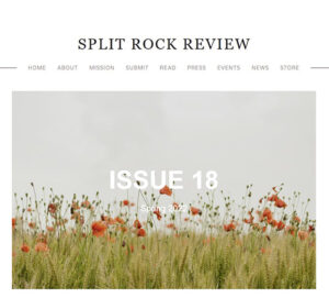 Split Rock Review online literary magazine Spring 2022 issue cover image