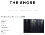The Shore online poetry magazine Summer 2022 issue cover image