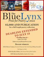 2022 Blue Lynx Prize for Poetry screenshot of flyer