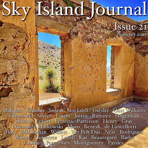 Sky Island Journal online literary magazine Summer 2022 issue cover image