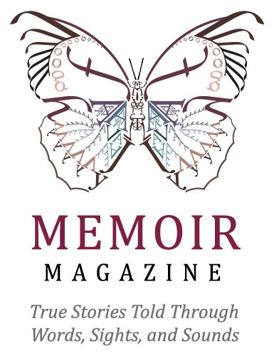 logo for online literary magazine Memoir Magazine with tagline