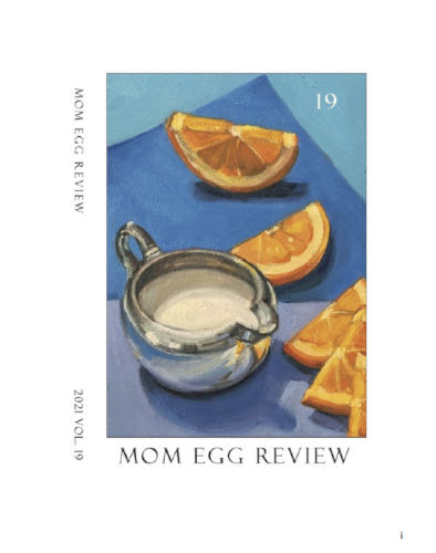 cover of Volume 19 of literary magazine Mom Egg Review