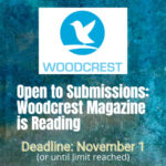 Woodcrest Literary Journal 2022 open reading period banner