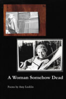 A Woman Somehow Dead poetry by Amy Locklin published by David Robert Books book cover image