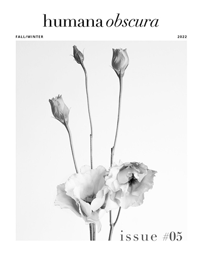 Humana Obscura literary art magazine Fall Winter 2022 cover image