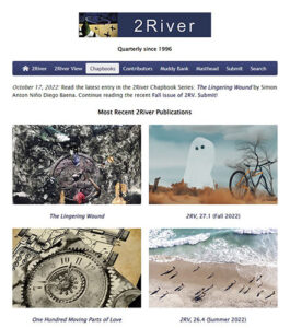 2River View online poetry magazine fall 2022 cover image