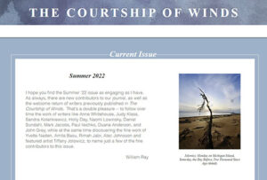The Courtship of Winds online literary magazine Summer 2022 issue cover image