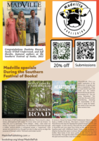 Screenshot of Madville Publishing 2022 Southern Festival of Books flyer for the NewPages October 2022 eLtiPak