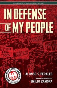 In Defense of My People by Alonso S Perales published by Arte Publico Press book cover image