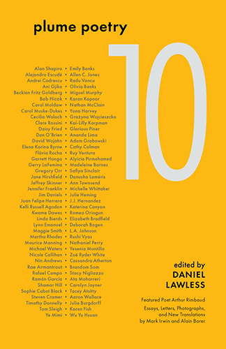 Plume Poetry 10 Anthology Edited by Daniel Lawless published by Canisy Press book cover image