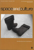 Space and Culture International Journal of Social Space November 2022 issue cover image