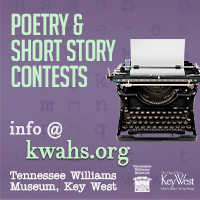 Banner ad for the 2023 Tennessee Williams Writing Contests