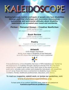 Screenshot of Kaleidoscope's flyer for the January 2023 eLitPak